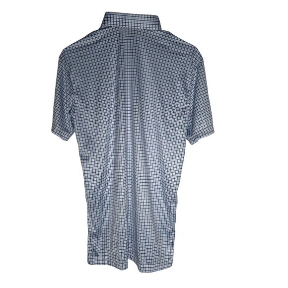 Collars & Co Semi-Spread Collar Polo in Blue Tattersall Men's Size Small NWT! - Picture 7 of 7